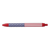 Stylo Noir Drapeau des États-Unis (Devant)