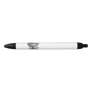 Stylo Noir Drapeau des États-Unis. Amérique