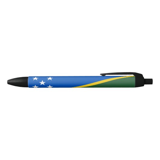 Stylo Noir Drapeau des Îles Salomon (Haut)