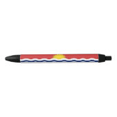Stylo Noir Drapeau des Kiribati (Devant)