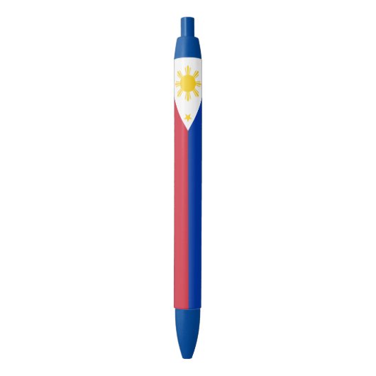 Stylo Noir Drapeau des Philippines (devant Vertical)