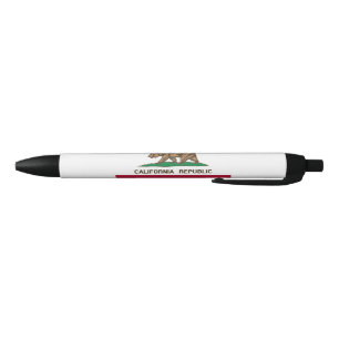 Stylo Noir Drapeau d'État de Californie