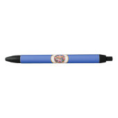 Stylo Noir Drapeau d'État du Minnesota (Devant)