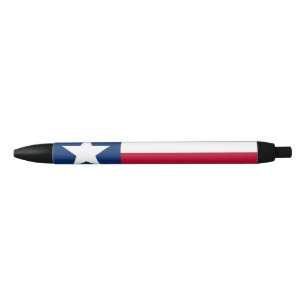 Stylo Noir Drapeau d'État texan (Texas)
