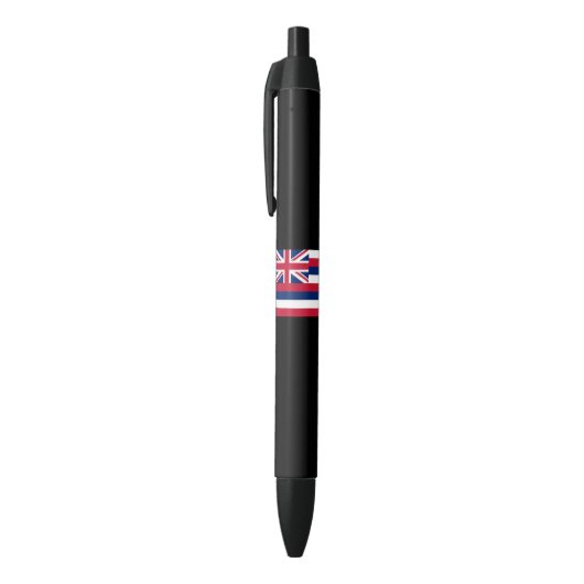 Stylo Noir Drapeau d'Hawaï (État des États-Unis) (Haut (Vertical))