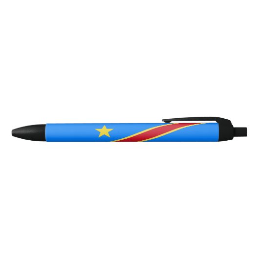 Stylo Noir Drapeau du Congo (Haut)