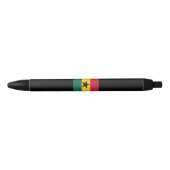 Stylo Noir Drapeau du Ghana (Devant)