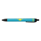 Stylo Noir Drapeau du Kazakhstan (Bas)