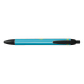 Stylo Noir Drapeau du Kazakhstan (Dos)