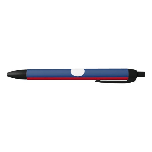 Stylo Noir Drapeau du Laos (Bas)