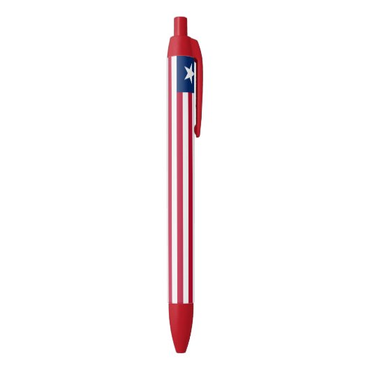 Stylo Noir Drapeau du Liberia (Bas (Vertical))