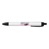 Stylo Noir drapeau du Liechtenstein (Bas)