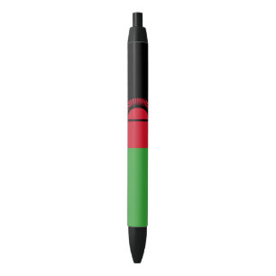 Stylo Noir Drapeau du Malawi
