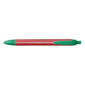 Stylo Noir Drapeau du Maroc (Dos)