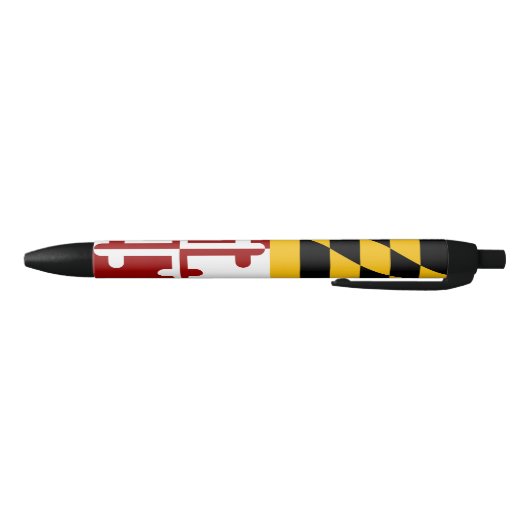 Stylo Noir Drapeau du Maryland (Bas)