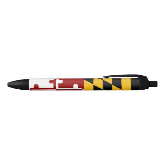 Stylo Noir Drapeau du Maryland (Haut)