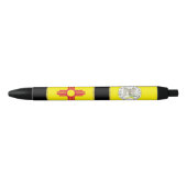 Stylo Noir Drapeau du Nouveau Mexique (Devant)