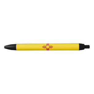 Stylo Noir Drapeau du Nouveau-Mexique (États-Unis)