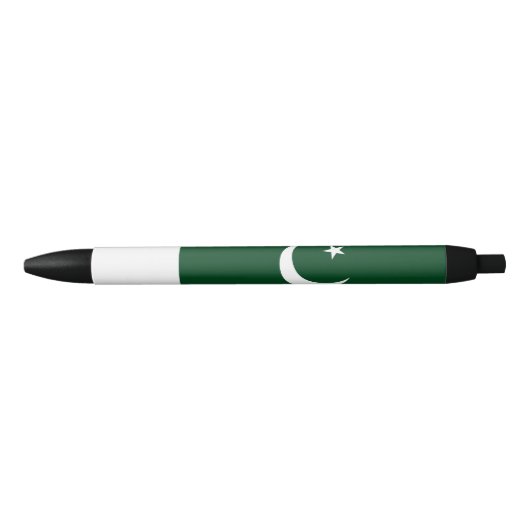 Stylo Noir Drapeau du Pakistan (Devant)