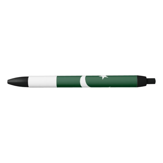 Stylo Noir Drapeau du Pakistan (Devant)