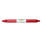 Stylo Noir Drapeau du Pérou (Dos)