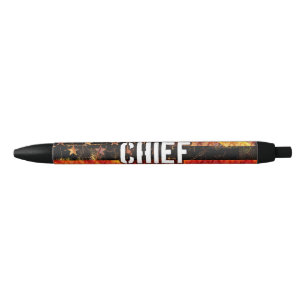 Stylo Noir Drapeau du pompier