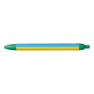 Stylo Noir Drapeau du Rwanda