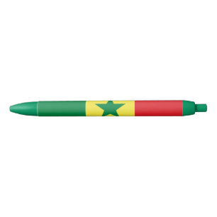 Stylo Noir Drapeau du Sénégal
