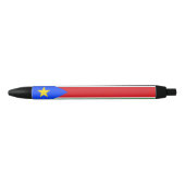 Stylo Noir Drapeau du Soudan du Sud (Devant)