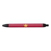 Stylo Noir Drapeau du Suriname (Devant)