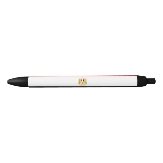 Stylo Noir Drapeau égyptien (Devant)