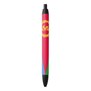 Stylo Noir Drapeau Érythrée