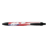 Stylo Noir Drapeau Extraordinaire Abstrait USA Incroyable (Dos)