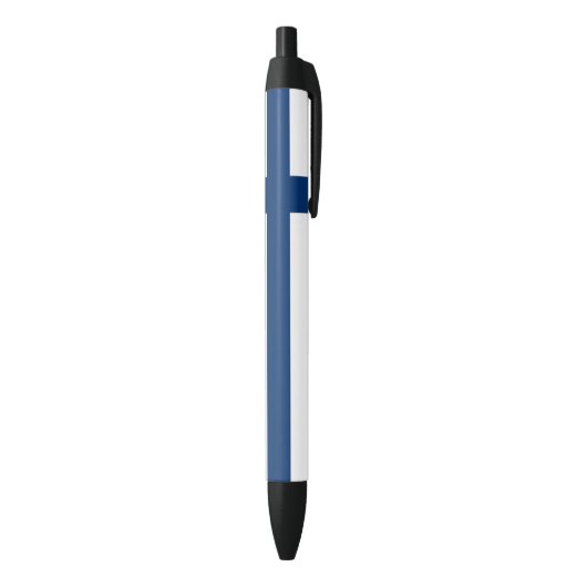 Stylo Noir Drapeau Finlande (Bas (Vertical))