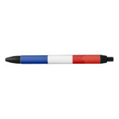 Stylo Noir drapeau français (Devant)