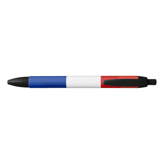 Stylo Noir drapeau français (Dos)