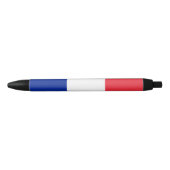 Stylo Noir Drapeau français (France) (Devant)