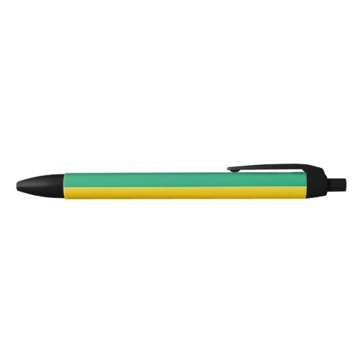 Stylo Noir Drapeau Gabon (Haut)