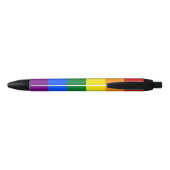 Stylo Noir Drapeau Gay pride arc-en-ciel LGBT (Dos)