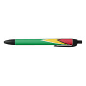 Stylo Noir Drapeau Guyana (Bas)