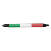Stylo Noir Drapeau Italie (Devant)
