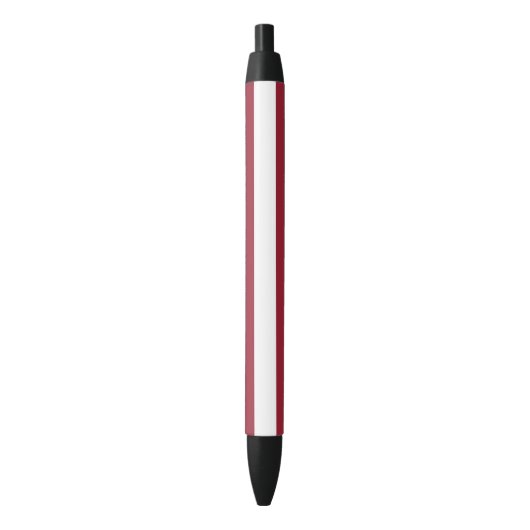 Stylo Noir Drapeau Lettonie (devant Vertical)