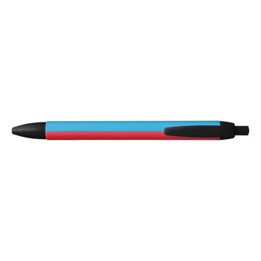 Stylo Noir Drapeau Luxembourg (Dos)