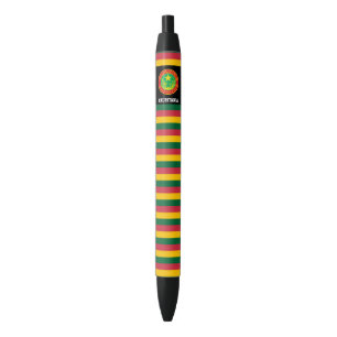 Stylo Noir Drapeau Mauritanie mignon patriotique
