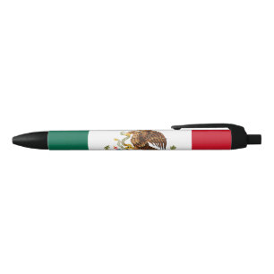 Stylo Noir Drapeau Mexicain