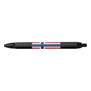 Stylo Noir Drapeau norvégien (Norvège)