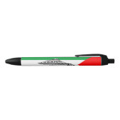 Stylo Noir Drapeau palestinien et carte avec Motif Keffiyeg (Haut)