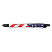 Stylo Noir Drapeau patriotique américain personnalisé (Bas)