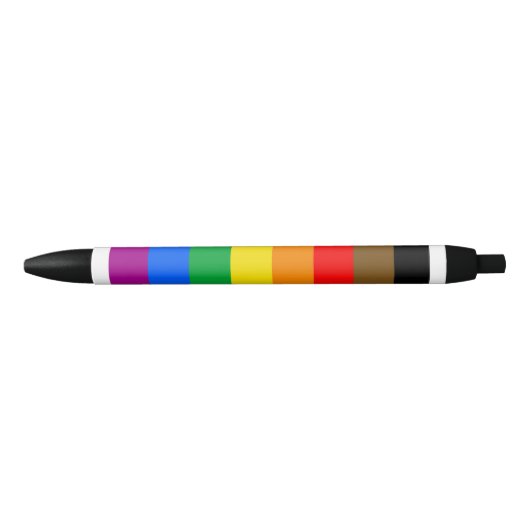 Stylo Noir Drapeau Philly Rainbow Pride (Devant)