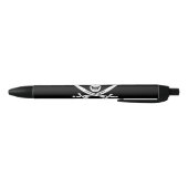 Stylo Noir Drapeau pirate crâne épées croisées (Bas)